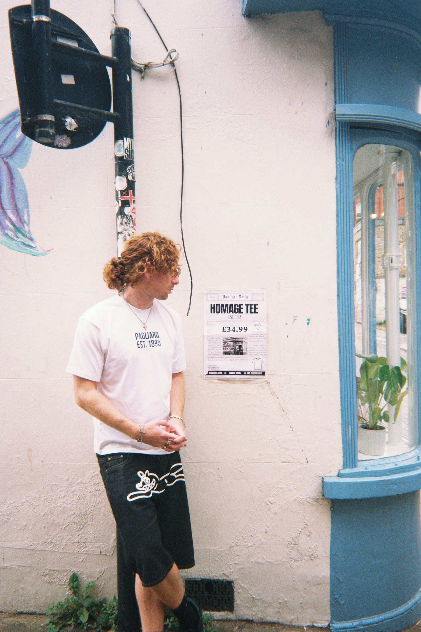 Pagliaro 'Homage' Black / White Tee